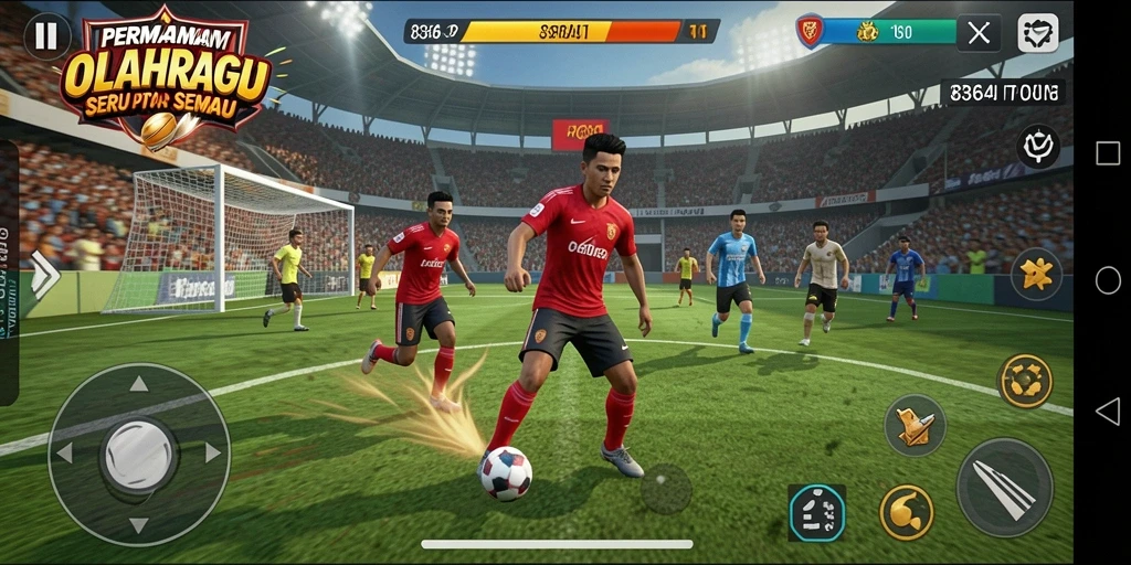 Tampilan aksi seru di gameplay 8364 yang penuh tantangan.