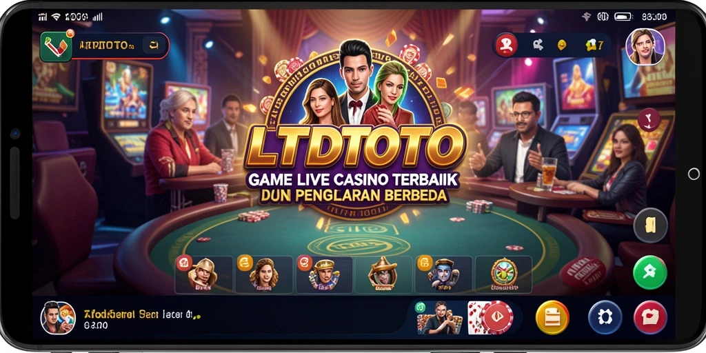 Screenshot LTDTOTO menampilkan suasana permainan Live Casino yang mengasyikkan.