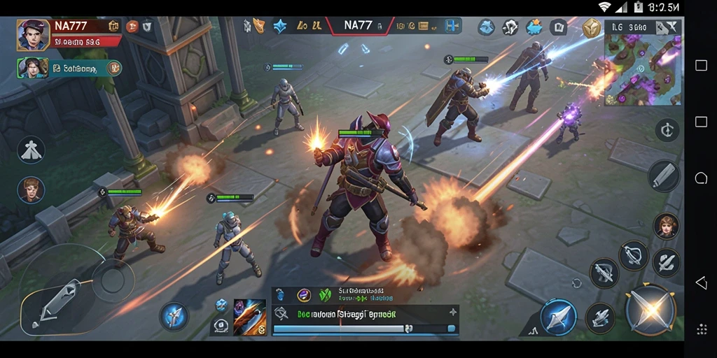 Tampilan gameplay menarik dari NA777 yang menunjukkan elemen strategi.