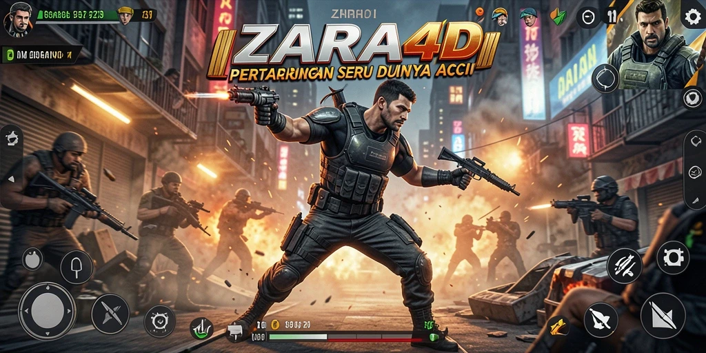Gameplay ZARA4D dengan aksi pertarungan yang mendebarkan.